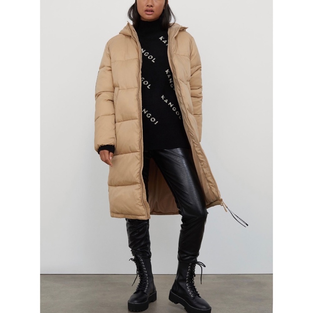 Kangol X H&M Long Puffer Coat Gem